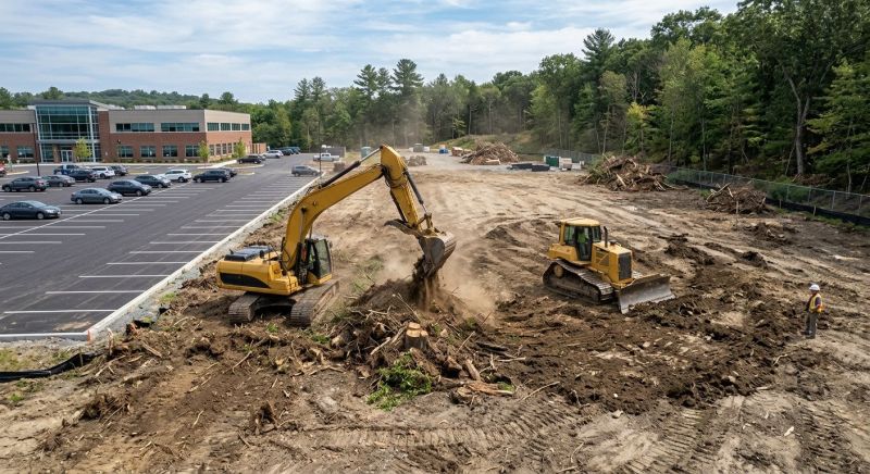 Parking Lot Land Clearing in Katy, TX